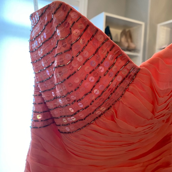 Marciano 100% Silk Connie Dress in Coral pink  🌸 - Picture 6 of 7